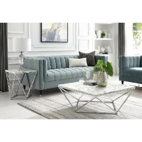 2pieces Geometric Coffee Table Set