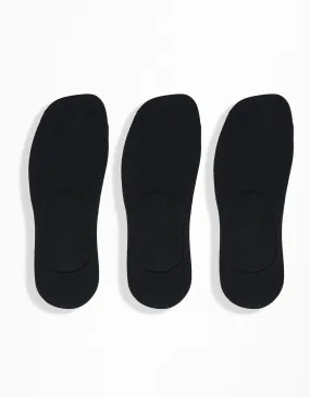 3 Pairs - Invisible Socks - Black