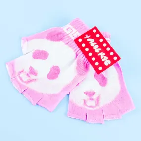 ACDC RAG Pink Panda Fingerless Gloves