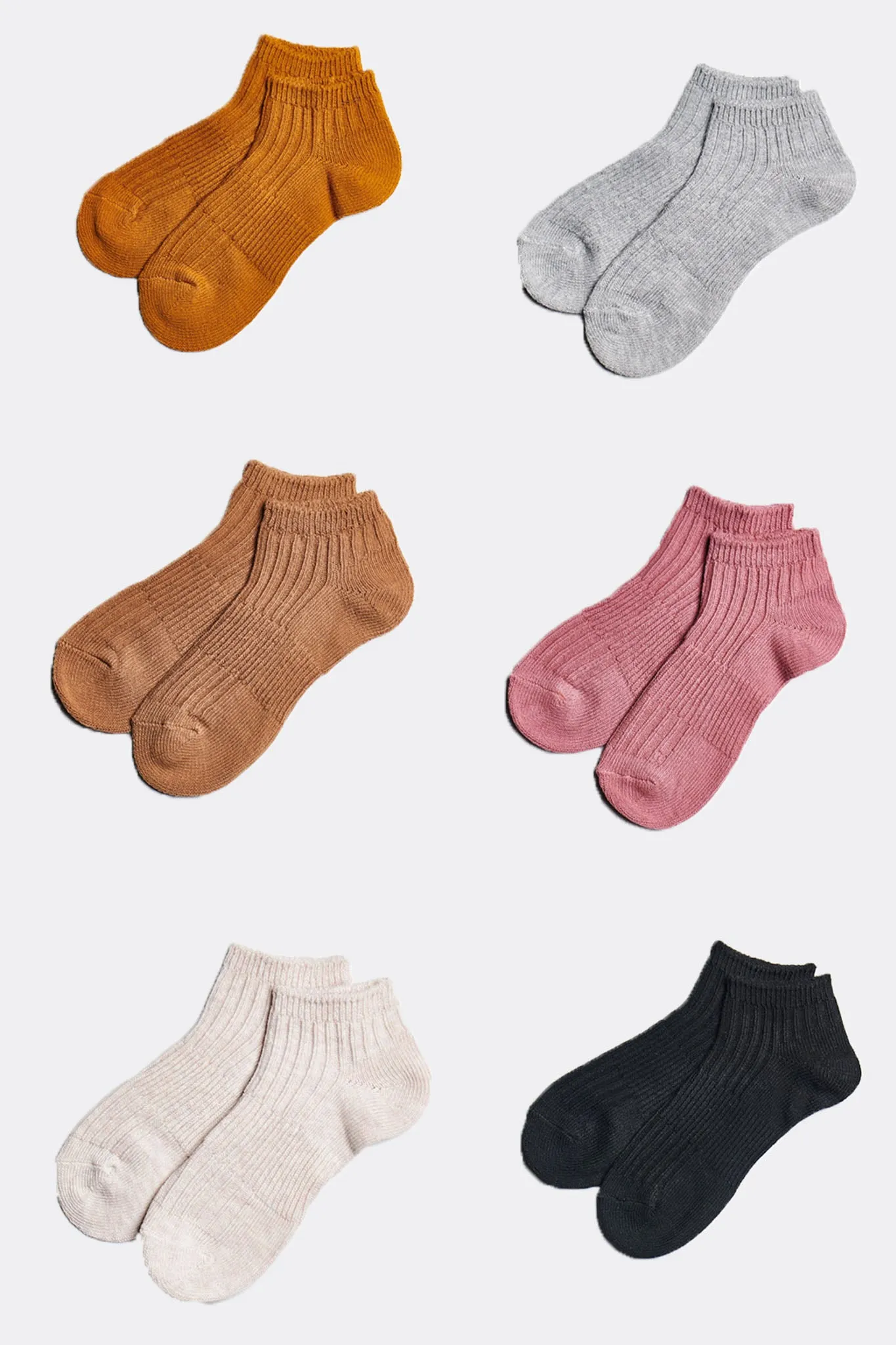 ALAMAE Rib Knit Ankle Sock