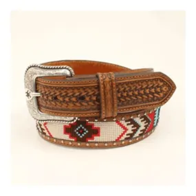 Ariat Multi Color Men's Belt with Ariat Logo Buckle