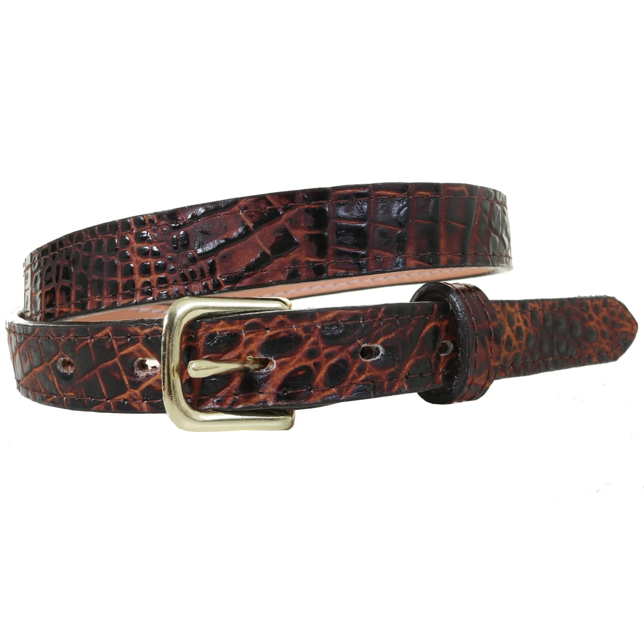 B1147 - Autumn Croc Print Belt