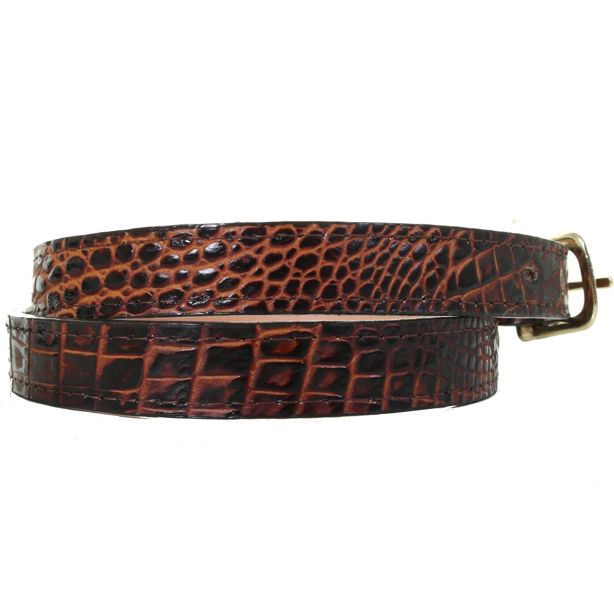 B1147 - Autumn Croc Print Belt