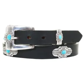 B1181 - Black Harness Leather Belt