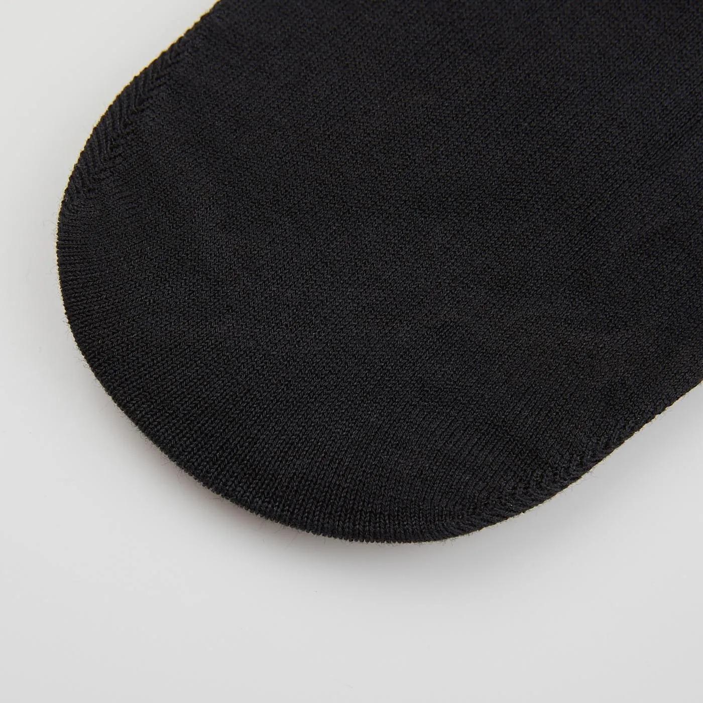 Black Cotton Blend Invisible Socks