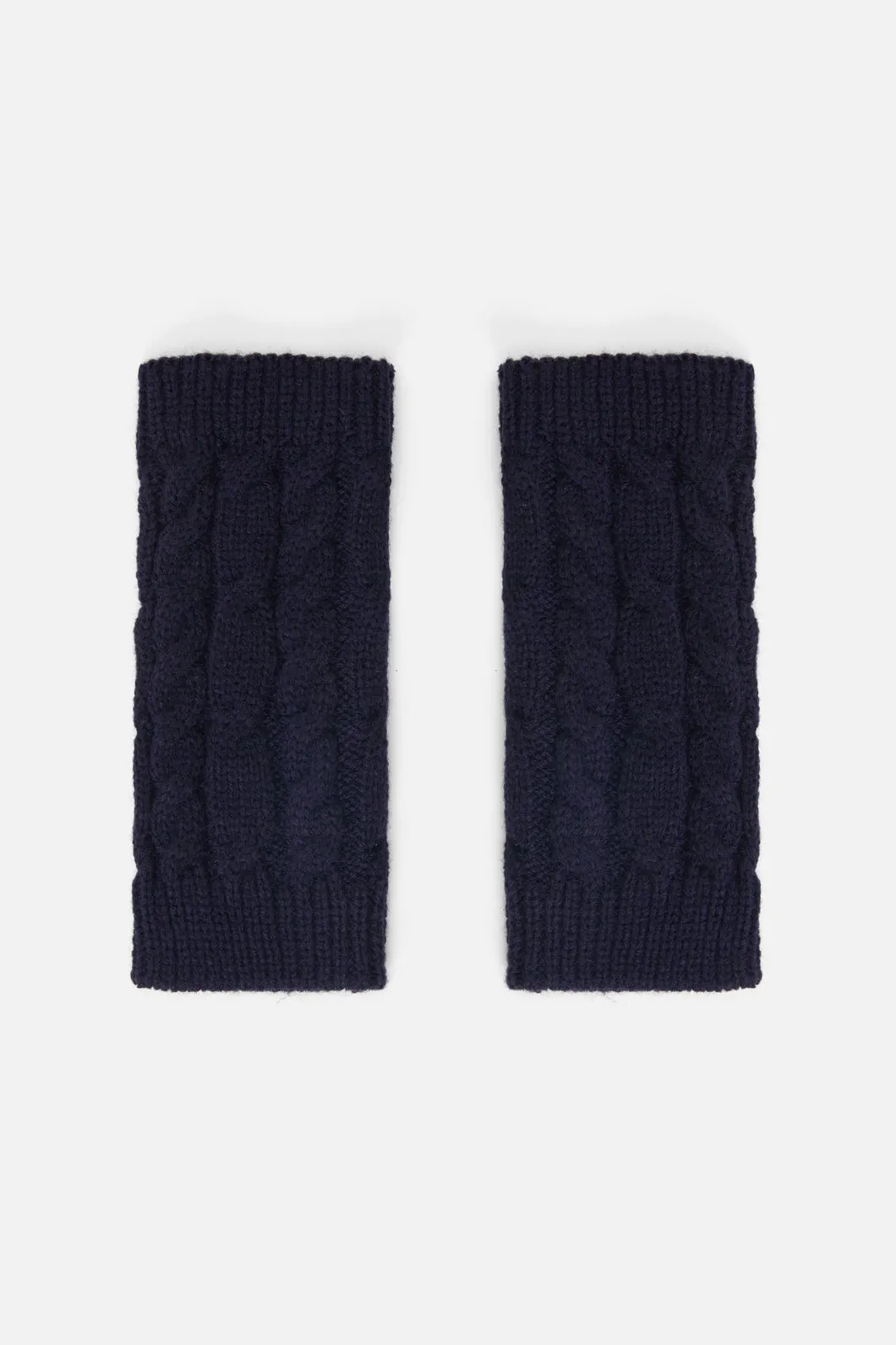 Cable Fingerless Gloves