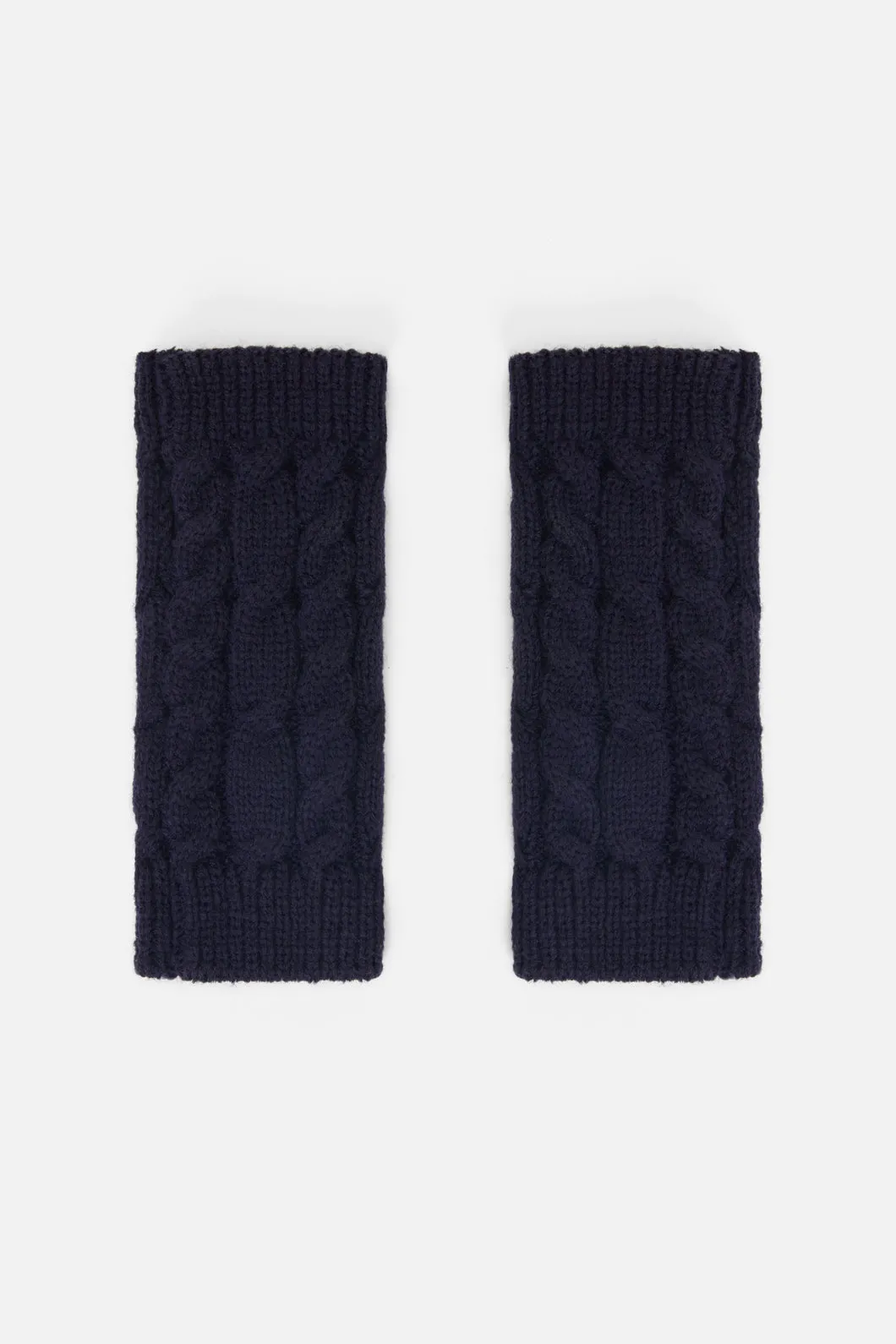 Cable Fingerless Gloves