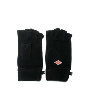 Danton Fleece Fingerless Gloves Black