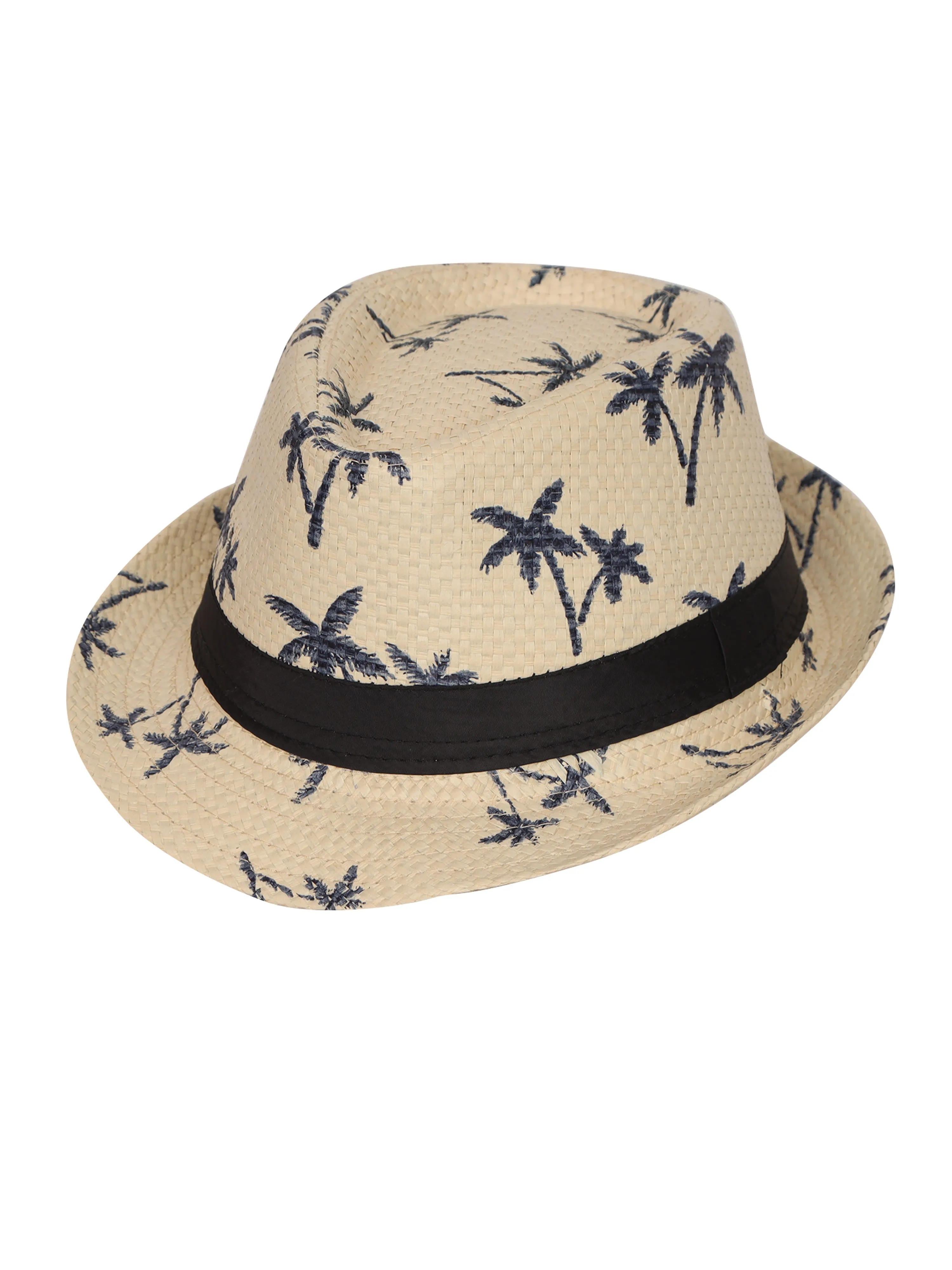 FabSeasons Printed Beach Fedora Hat / cap for Men & Women