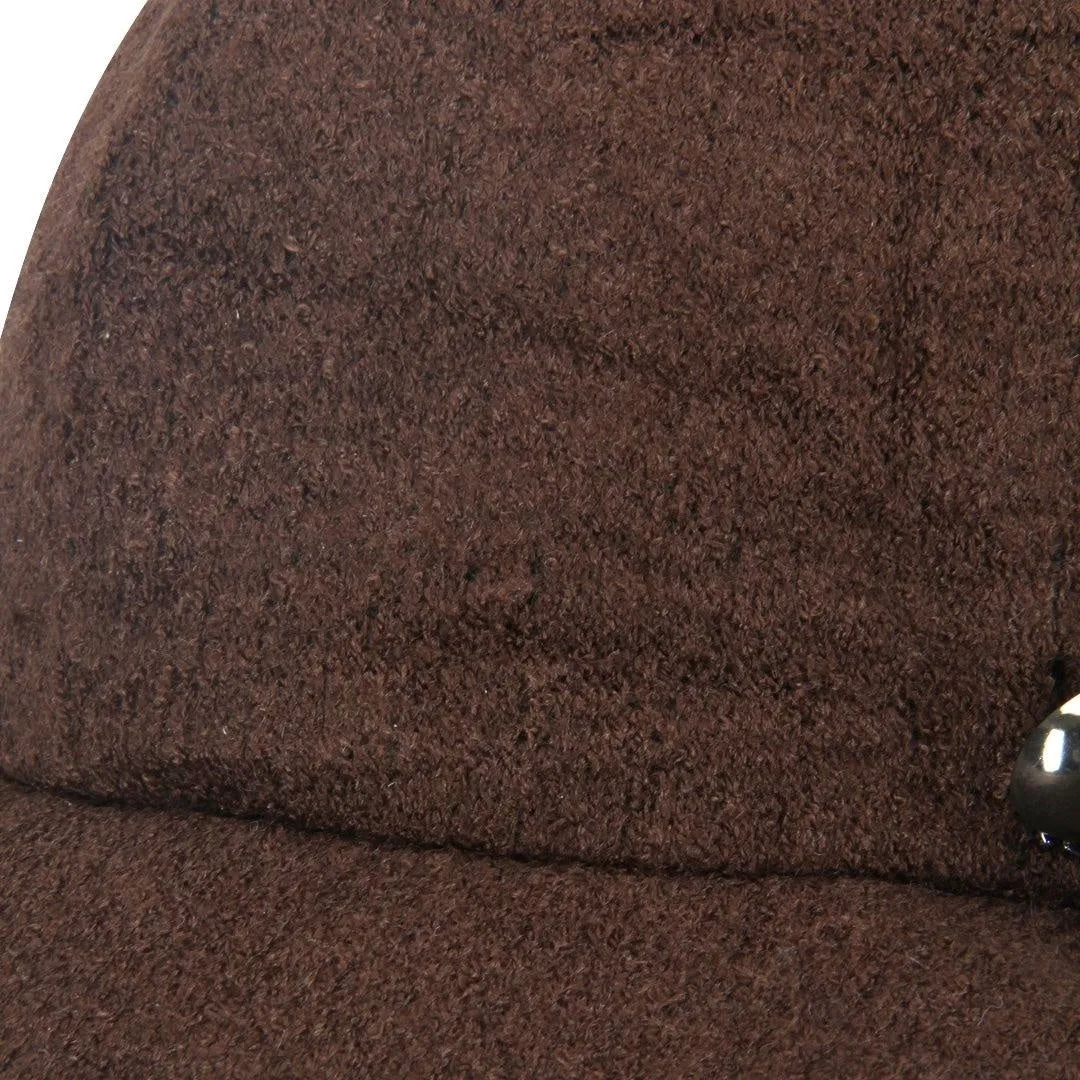 FabSeasons Simple Dark Brown Fancy Cloche