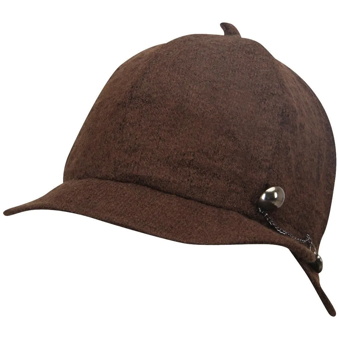 FabSeasons Simple Dark Brown Fancy Cloche