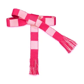 Faja woven belt in Red/Pink Cabana Stripe