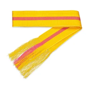 Faja woven belt in Yellow/Pink Stripe