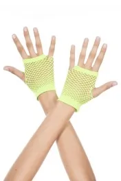 Fingerless Diamond Net Gloves