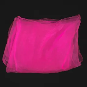 Hot Pink Chiffon Hair Scarf