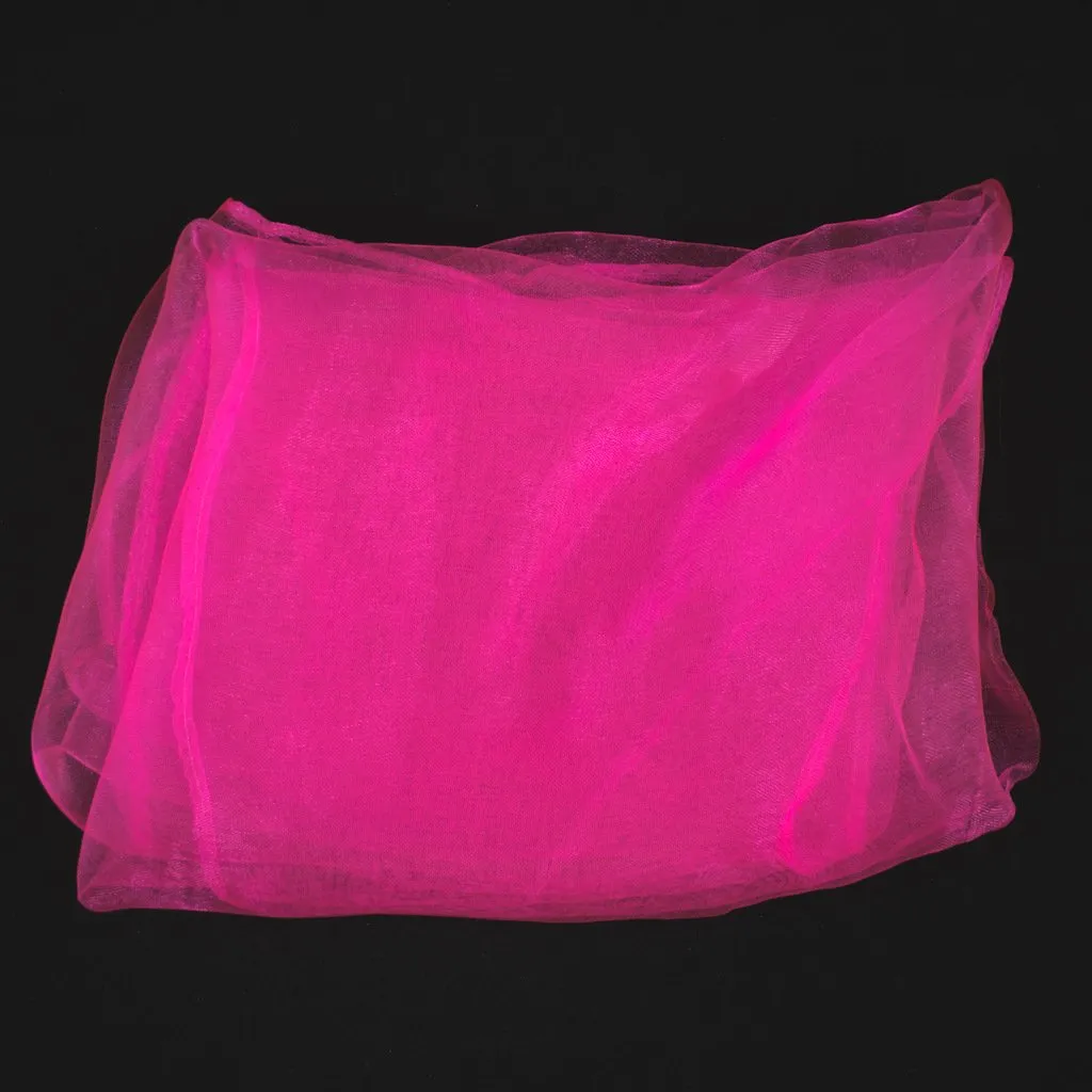 Hot Pink Chiffon Hair Scarf