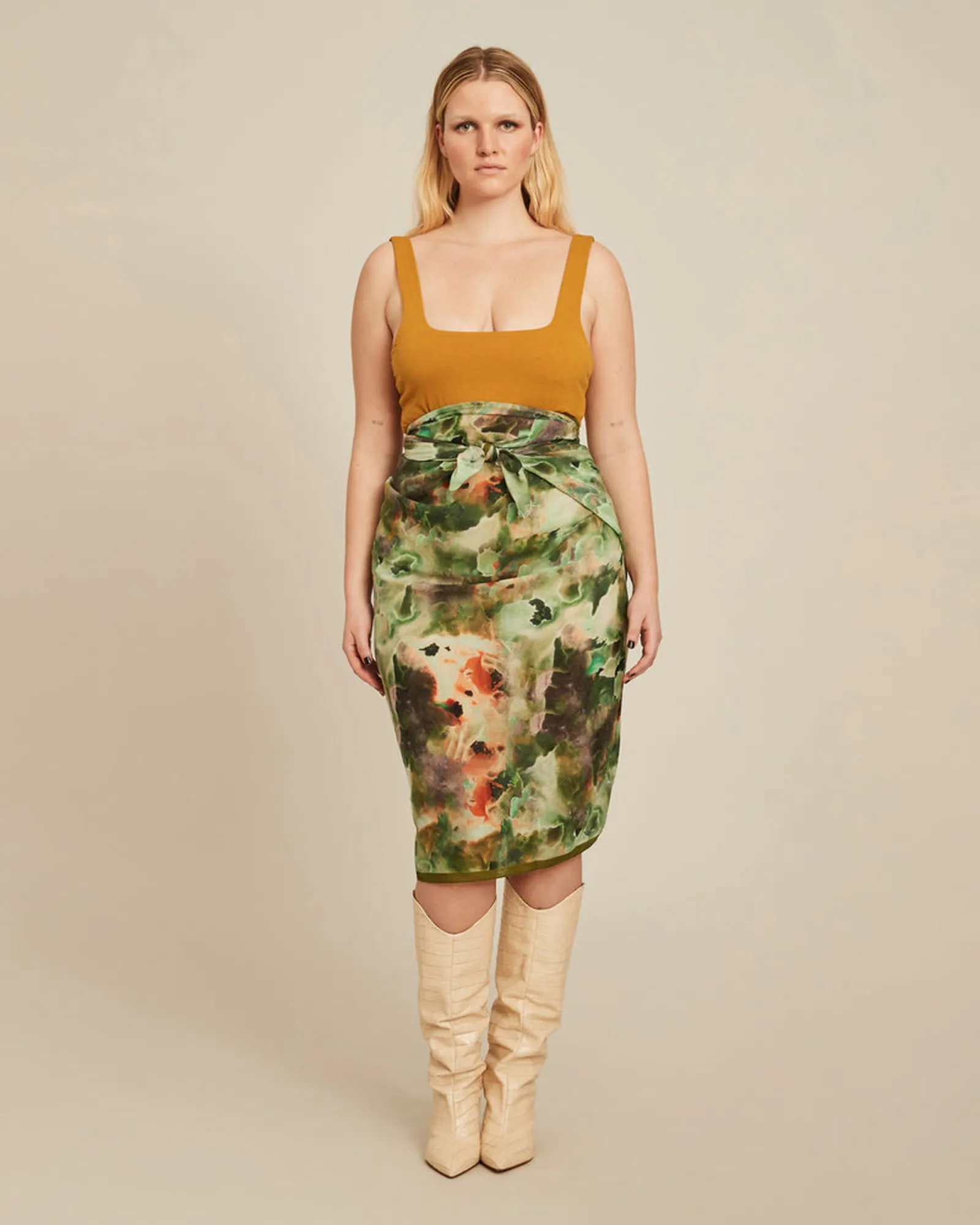 Isabella Wrap | Green Print