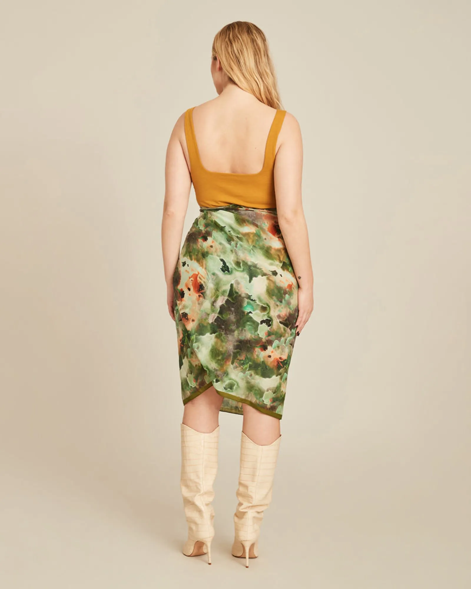 Isabella Wrap | Green Print