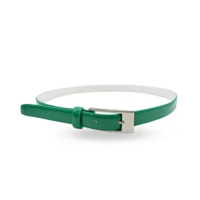 LACEY - Womens Emerald Green Patent Leather Belt