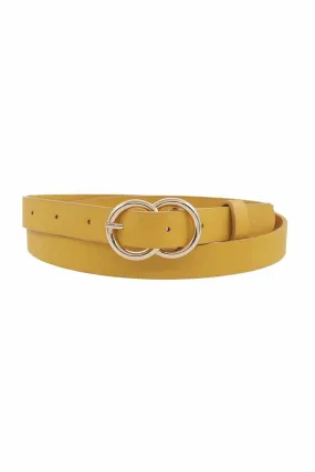 Loop Through Infinity Buckle Skinny Belt