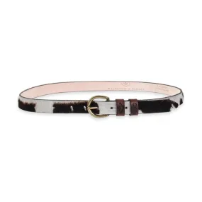 MacKenzie & George Ledbury Skinny Belt - Brown/White