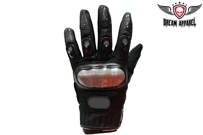 Men's Black Racing Gloves