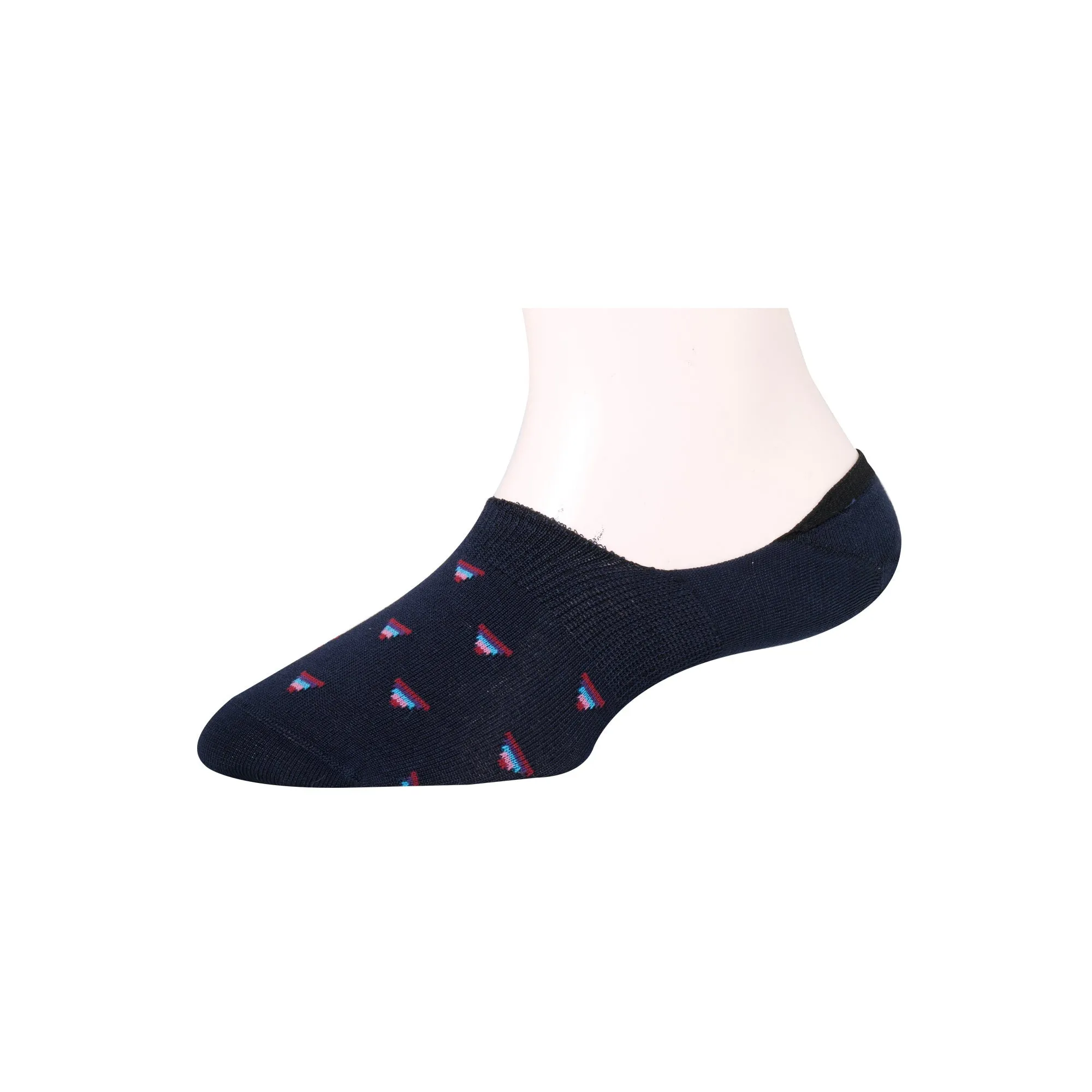 Men's Invisible/No-Show Multicolor Triangle Socks