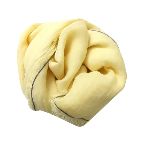 Monili Trim Linen Scarf