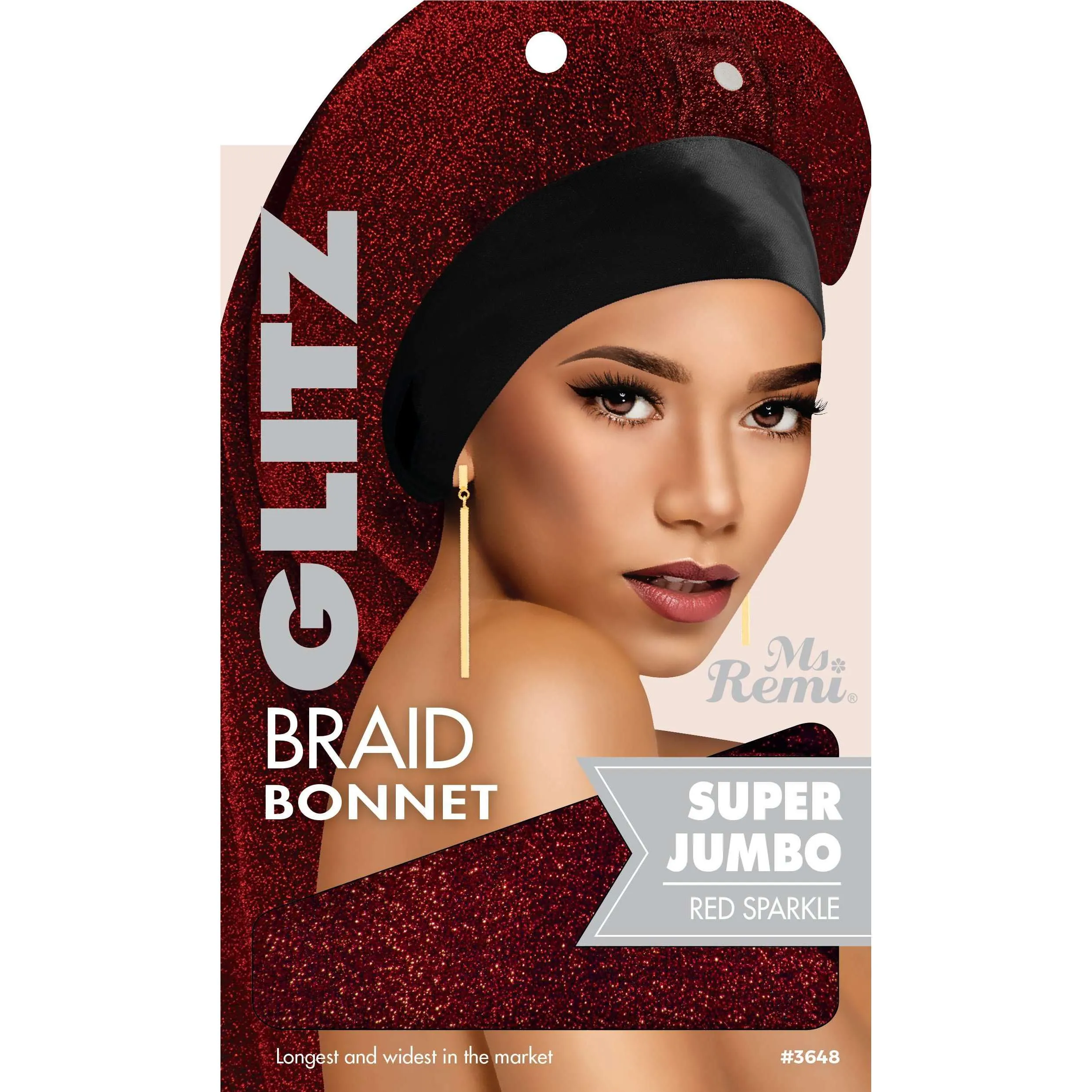 Ms. Remi Glitz Braid Bonnet Jumbo - XL Assorted Colors