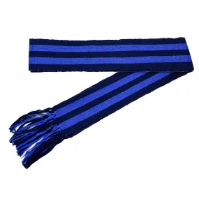 Naturally Dyed Faja Hand-Woven Belt in Indigo Stripe