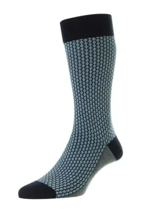 Pantherella -  Elgar Diamond Summer Jacquard English Made - Socks