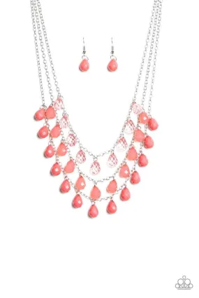 Paparazzi Necklace ~ Melting Ice Caps - Pink