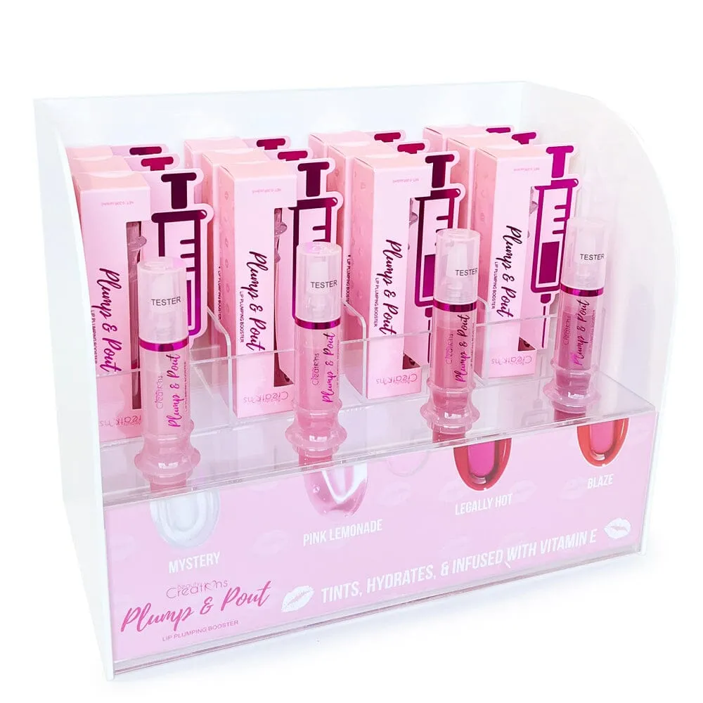 Plump & Pout Lip Plumping Boosters Gloss Display 48PCS Set   Free Testers (1 unit)