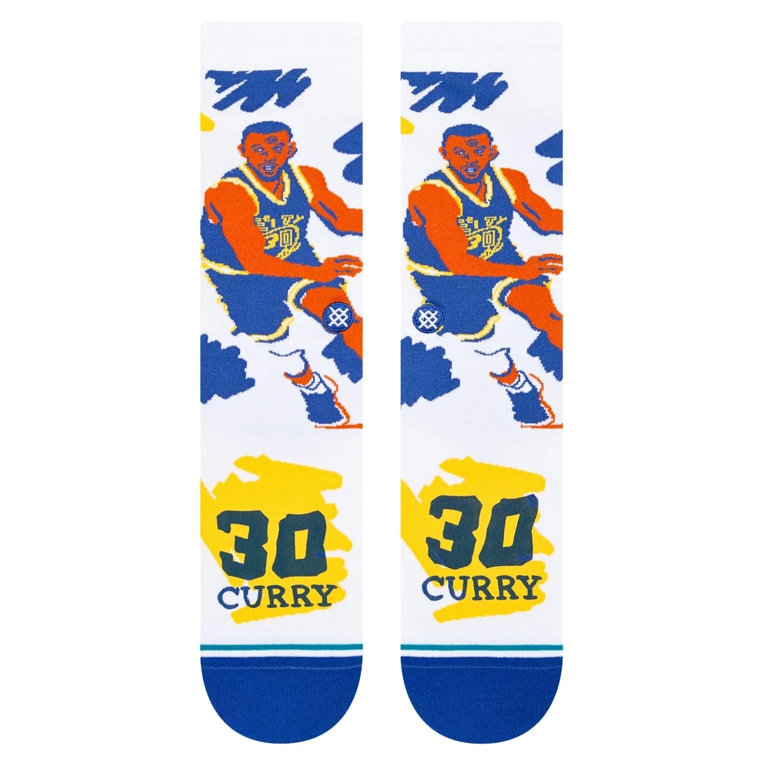 Stance Paint Curry Socks - White