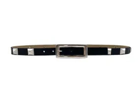 Streets Ahead Women's Riley Pyramid Belt Black