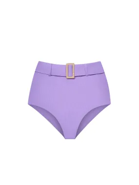 The Belted Brief - Violet (Ribbed)