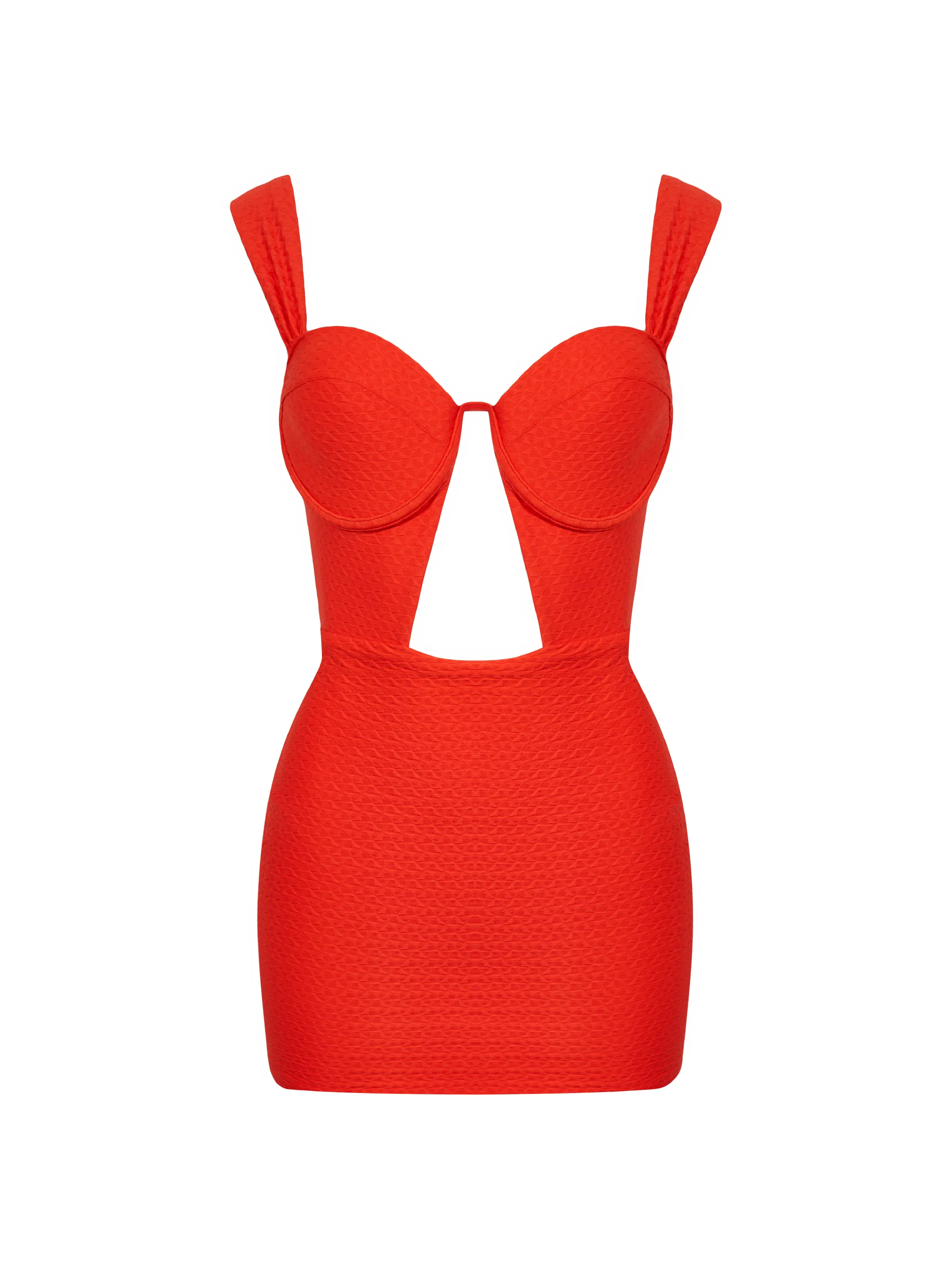 The Muse Minidress - Grapefruit (Embossed)