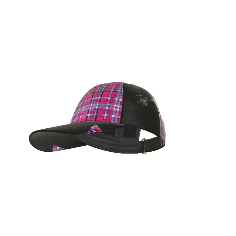 TRP Twisted Patterns 06: Digital Plaid 01-04A Ladies Designer Baseball Cap