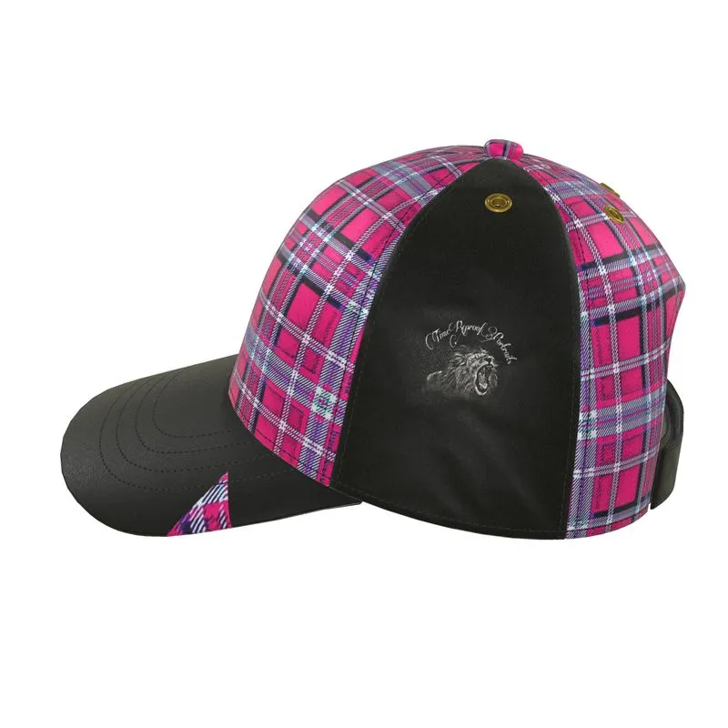 TRP Twisted Patterns 06: Digital Plaid 01-04A Ladies Designer Baseball Cap