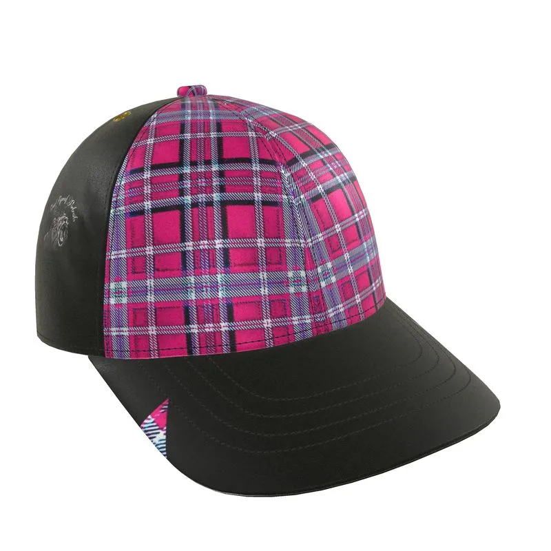 TRP Twisted Patterns 06: Digital Plaid 01-04A Ladies Designer Baseball Cap