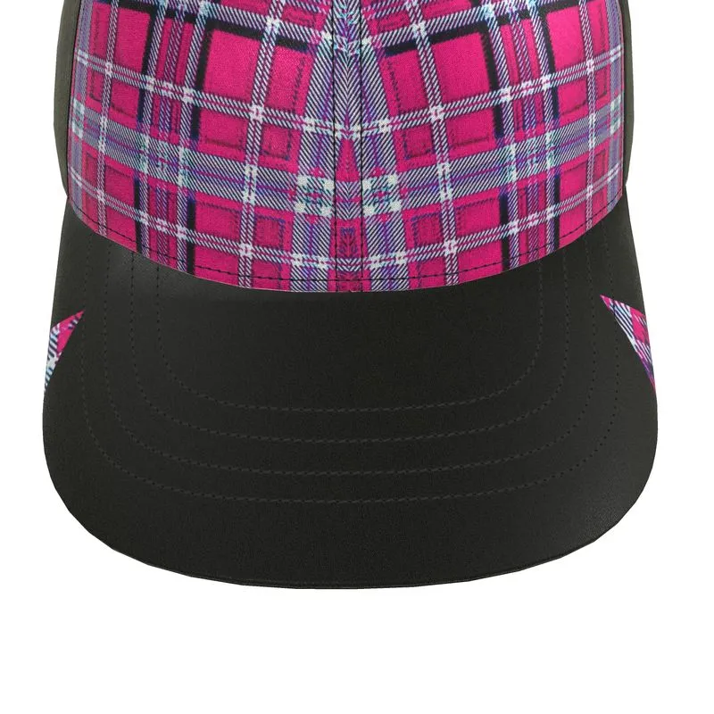 TRP Twisted Patterns 06: Digital Plaid 01-04A Ladies Designer Baseball Cap