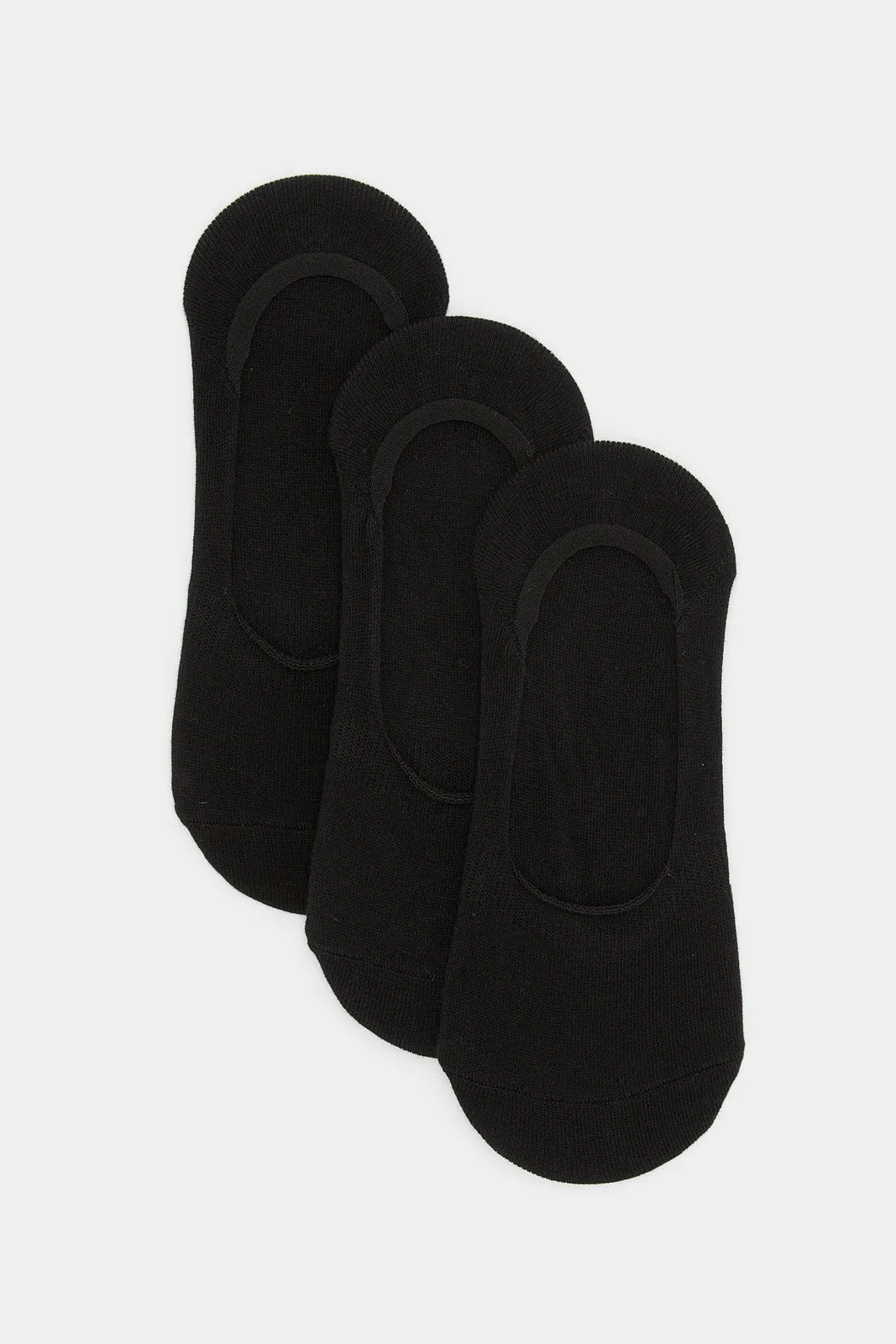 Women Black Invisible Socks Set (3 pairs)