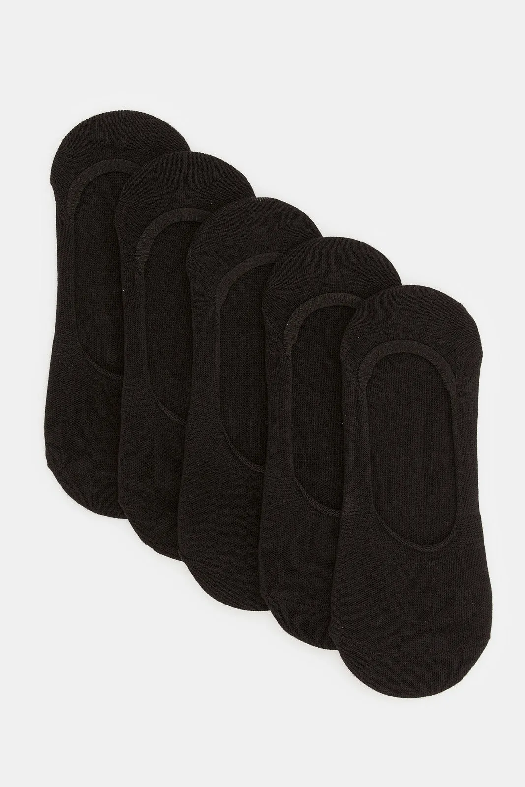 Women Black Invisible Socks Set (5 pairs)