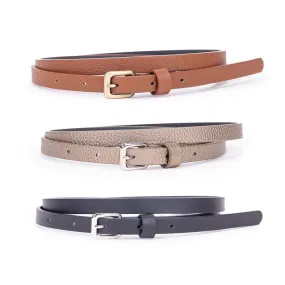 Women's 3 for 1 Skinny Belts